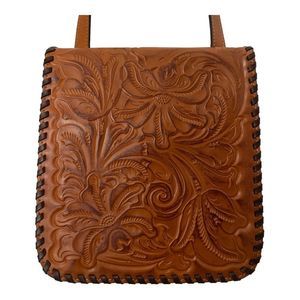 Patricia Nash Granada Burnished Tooled Granada Crossbody EUC